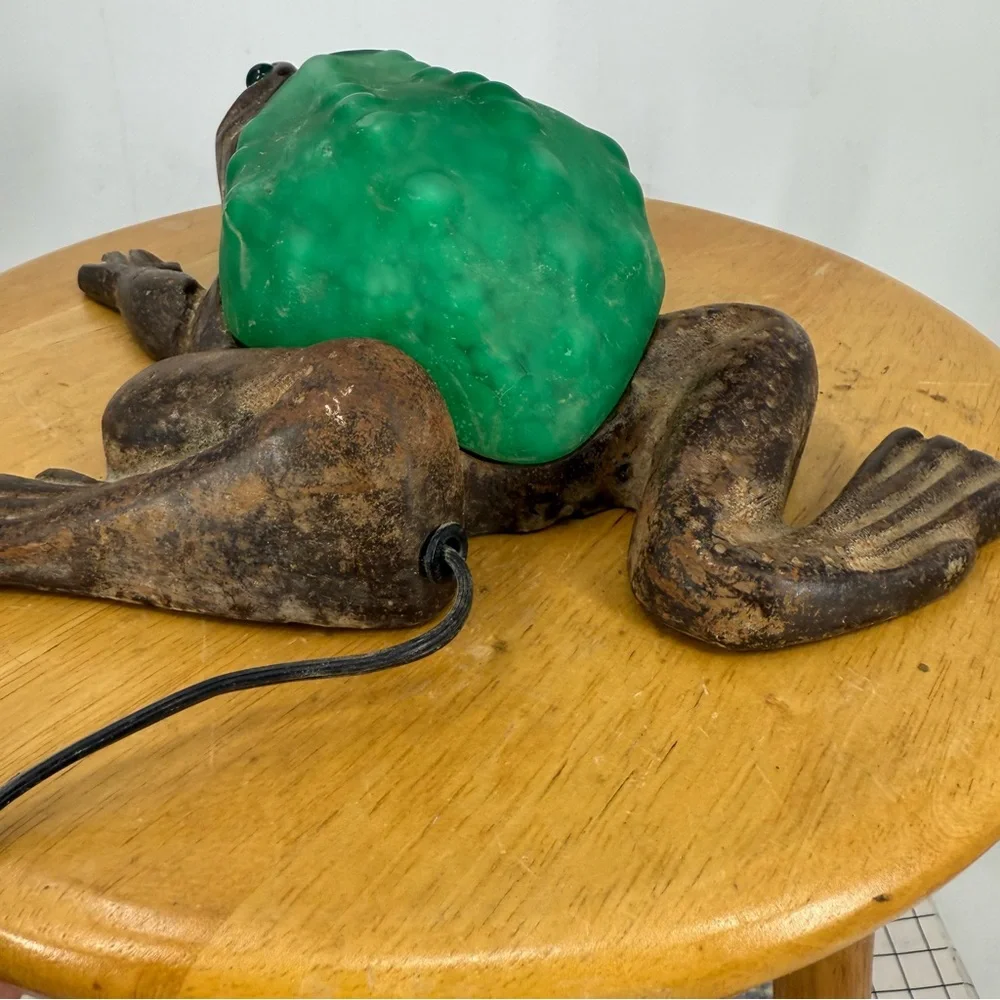 vintage electric frog accent lamp, often referred to as a 